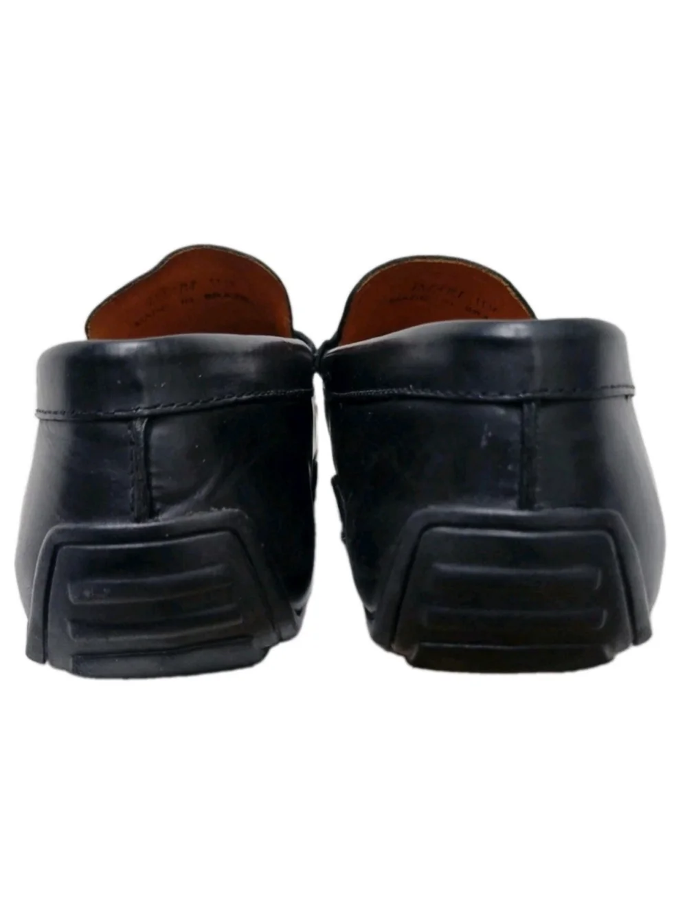 Donald Pliner Imari Black Leather Slip-On Moccasin Driving Loafer Men Size 11M